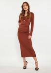 Платье макси faina Dress, цвет chestnut brown - фото 2