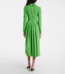 Платье миди Kalonice из шерстяного крепа Emilia Wickstead, Fresh Green - фото 3