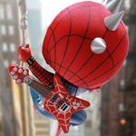 Фигурка Spider Man Cosb515 Marvel, Punk Battle Armor Edition Chibi Hot Toys - фото 4