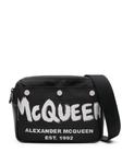 Alexander McQueen сумка-мессенджер с логотипом, черный - фото