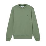 Хлопковый свитшот LACOSTE, серый/зеленый - фото