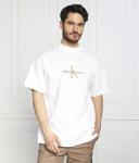 Футболка Calvin Klein Jeans с золотым логотипом, белый - фото 3