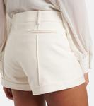 Шорты из смесовой хлопковой ткани Tom Ford, белый - фото 4