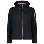 Спортивная куртка CMP Light 39A5016 softshell, черный - фото