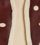 Кожаный жилет каро Donsje, коричневый - фото 2