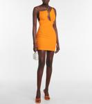 Мини-платье с вырезом и сборками Nensi Dojaka, оранжевый - фото 2