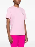 Футболка с вышитым логотипом MSGM, розовый - фото 3