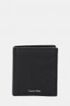 Кожаный кошелек Calvin Klein, черный - фото