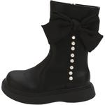 Прочные теплые детские высокие сапоги Kids' Budding, Ecru - фото 6