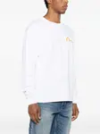 Свитер с логотипом и круглым вырезом Evisu, белый - фото 3