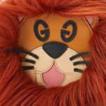 Футболка с принтом львов из оранжевого вельвета GUCCI - фото 8