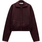 Трикотаж Женский Ярко-красный ZARA, Тёмно-красный - фото 2