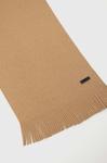 BOSS шерстяной шарф, бежевый - фото 3