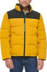 Мужская куртка Levi's Arctic Cloth Retro Bubble Puffer, Yellow/Black Tonal Logo - фото