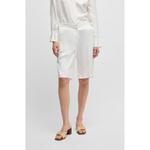 Шорты свободного кроя с широкими штанинами BOSS, белый - фото 3