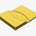 Чехол для визитных карточек Valextra, цвет Yellow - фото 3