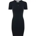 Платье Calvin Klein Jeans Washed short sleeve long, черный - фото