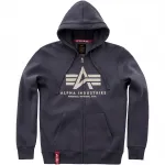 Толстовка с капюшоном Alpha Industries "BASIC ZIP HOODY", черный - фото 4