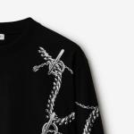 Толстовка мужская черная Burberry, черный - фото 7