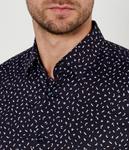Рубашка Boss с принтом, синий - фото 4