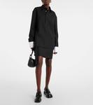 Мини-платье из смесовой шерсти Plan C, черный - фото 2