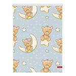 Рулонные шторы Блэкаут twentyfour Bärchen, 45x150x6 см, синий - фото