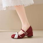 Medd Туфли Mary Jane женские красные - фото 4