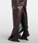 Платье-бюстье из денима Rick Owens, Mahogany - фото 5