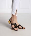 Тапочки кожаные Tory Burch, черный - фото 2