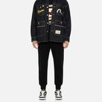 Повседневные брюки мужские черные Evisu, черный - фото 6