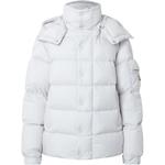 Maya 70 Короткая пуховая куртка Moncler, Матовый серый белый - фото