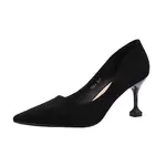 Туфли на высоком каблуке Xingdiman, женские, черные, в подарочной упаковке, замша (высота каблука 8 см) - фото 2