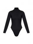 Боди с высоким воротом и длинными рукавами Heist, черный - фото