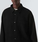 Рубашка из вафельного трикотажа Frame, черный - фото 5