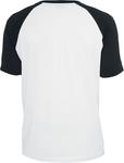 Футболка Urban Classics Raglan Contrast Tee, белый/черный - фото 2