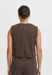 Жилет KATE PINSTRIPED ICHI, коричневый - фото 3