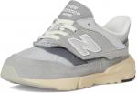 Кроссовки New Balance Kids 997R New-B Hook & Loop, Shadow Grey/Silver Metallic - фото 7