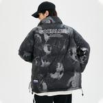 SCRM Унисекс пуховик, Black White - фото 10