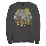 Мужской свитшот с портретом Beavis and Butt-Head Classroom Licensed Character - фото