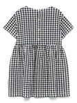 Платье в клетку гингем Il Gufo, синий - фото 2
