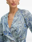 Блузка с принтом пейсли Marciano, синий - фото 4