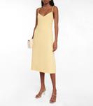 Платье-миди из крепа Tribu Emilia Wickstead, Lemon - фото 2