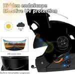 Шлем мотоциклетный Gyufmgs, черный / красный - фото 2