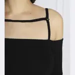 Тонкое подтянутое боди Guess, черный - фото 4