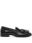 Кожаные лоферы с кисточками Paul Silence, черный - фото