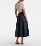 Джинсовая юбка миди Cecile S Max Mara, Blue Pulito - фото 3