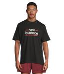 Футболка New Balance Linear Lines T-shirt, черный - фото