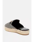 Химари Слипоны-мюли из рафии Rag & Co, черный - фото 3