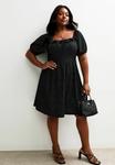 Платье New Look Curves CURVES MIDI, Black Pattern/Black - фото 2