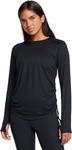 Лонгслив Under Armour Motion Long Sleeve Longline Crew, цвет Black/White - фото 4